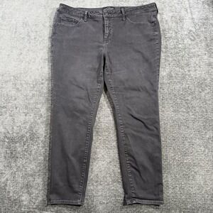 Lucky Brand Jeans Size 18 W Women's Black Stretch Pants Denim Lolita Skinny